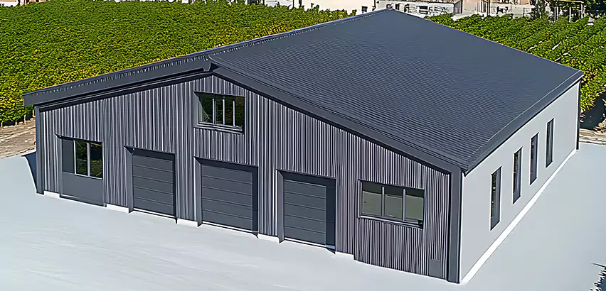 Corrugated Garage Roof Repair in Park Ridge