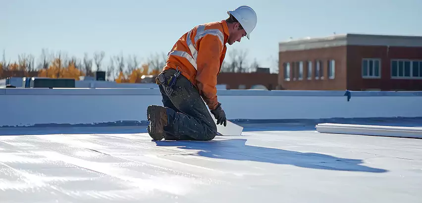 Flat Roof Drain Installation in Park Ridge
