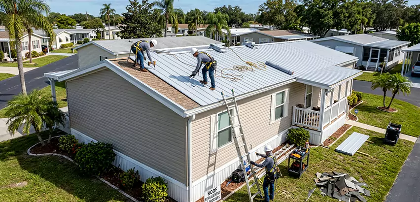 Mobile Home Metal Roof Replacement in Park Ridge